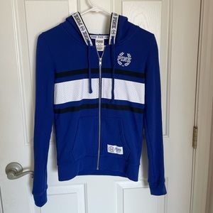 VS PINK Royal Blue Zip-Up Hoodie